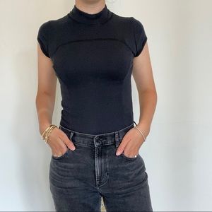 Free people black t shirt